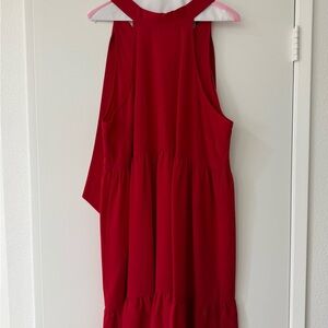 SHEIN Red Backless Dress